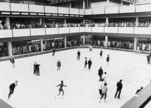 Artificial ice rink at the Europa Center